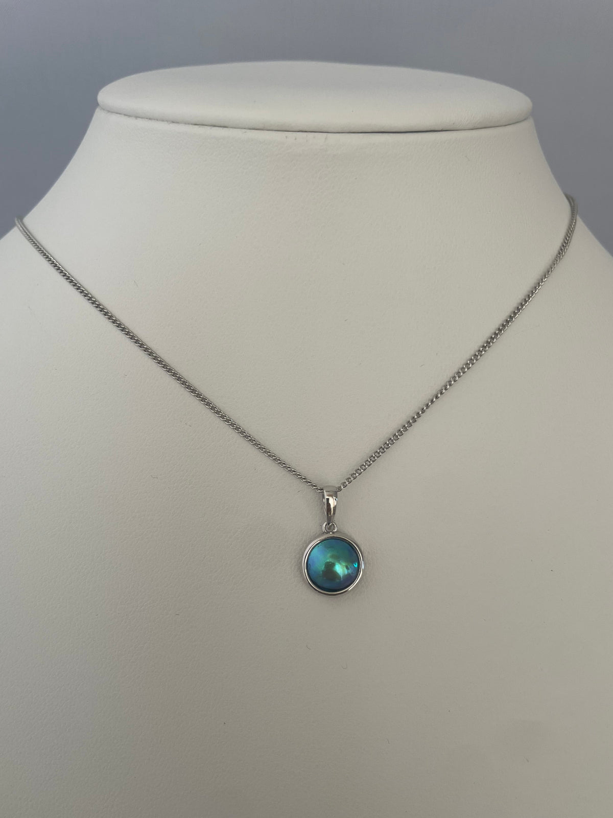 Avalon pearl, 9mm, with findings (silver)