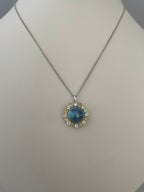 アバロンパール ペンダントトップ 12mm BG Unique Grade（U）｜カラーストーン・シルバー・個体No.12