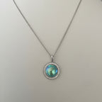 アバロンパール ペンダントトップ 12mm GB Natural Grade（N）｜ジルコニア・シルバー・個体No.13