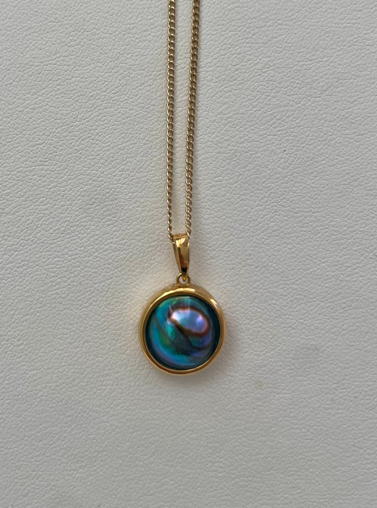アバロンパール ペンダントトップ 12mm GB Unique Grade（U）｜シルバー・個体No.05