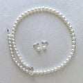 無調色あこや真珠「オーロラ天女」ネックレス・イヤリングセット 7.5～8.0mm／約54cm
