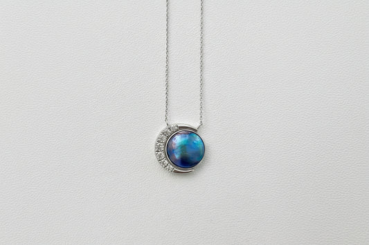 Abalone Pearl 12mm Pendant "Moon"